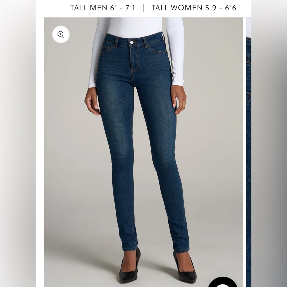 American Tall Sarah Midrise skinny size 33 inseam 35